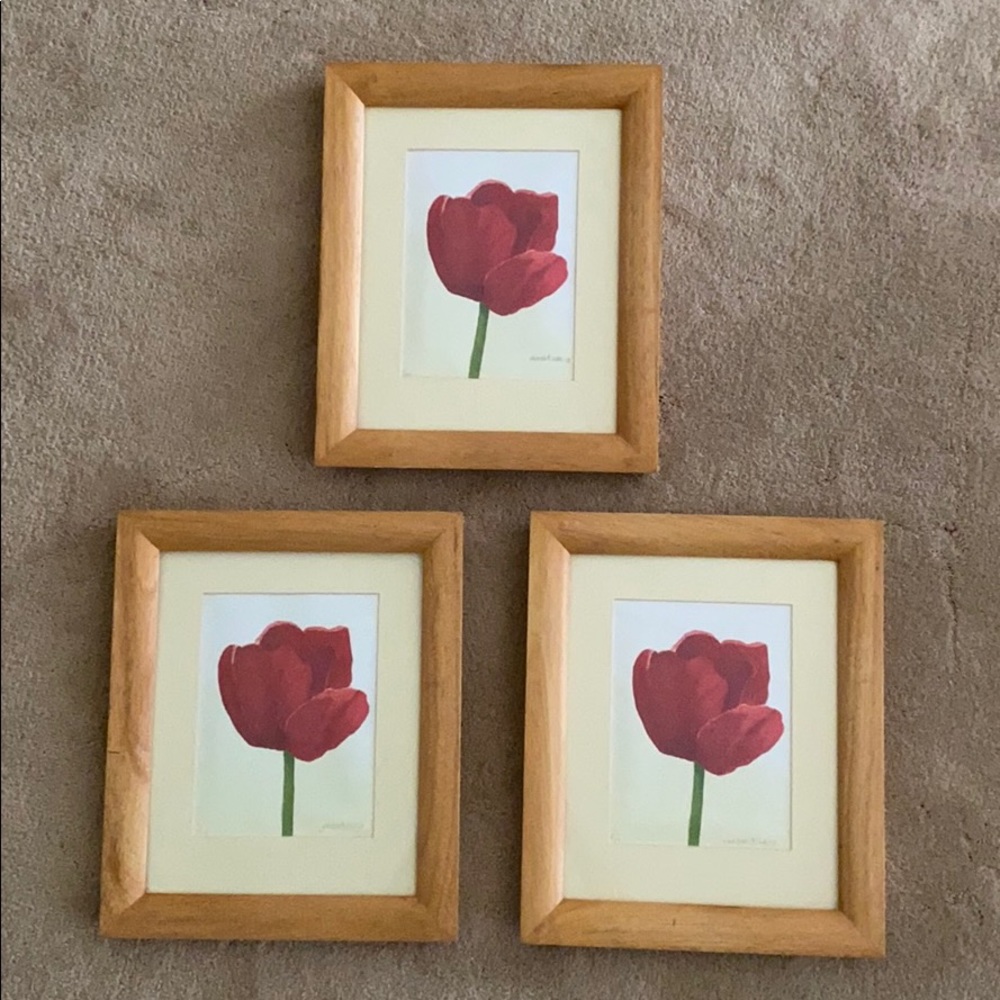 Hand-painted and framed  water color art - Picture 3 of 7